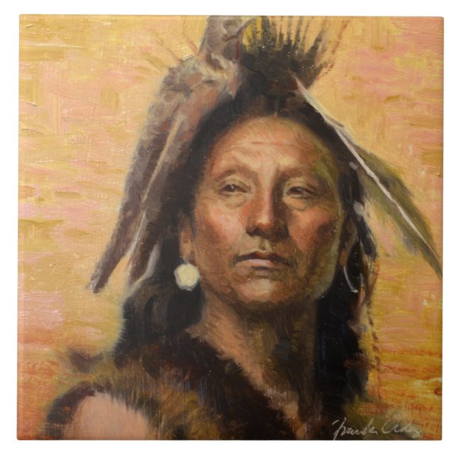 Power Of The Hawk Ceramic Tile (Front)