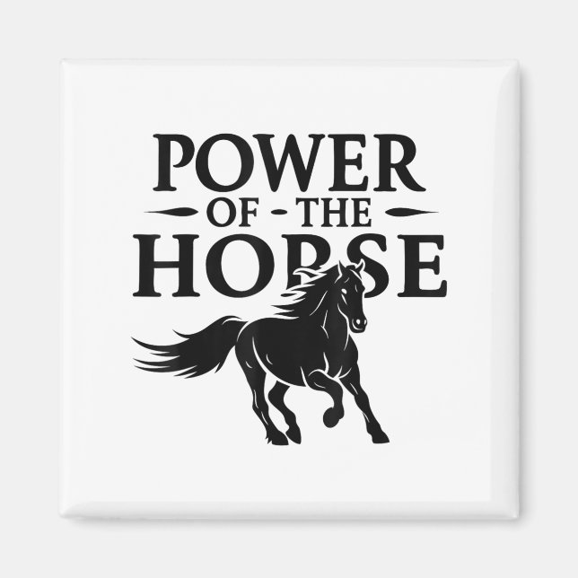 Power Of The Horse Happy Lunar New Year Chinese 20 Magnet (Front)