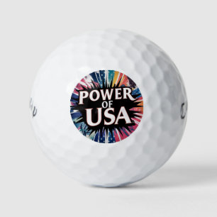 Power of USA Golf Ball - Patriotic