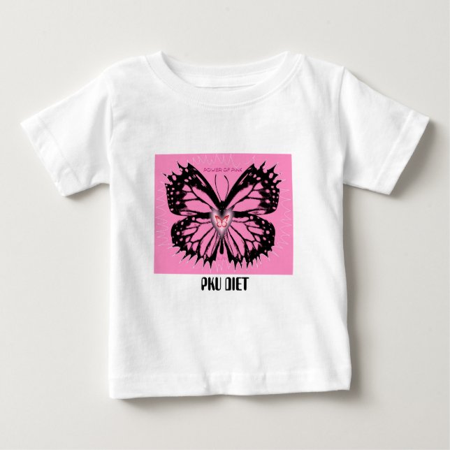 POWER OR PINK2, RED BEAUTY, PKU DIET BABY T-Shirt (Front)