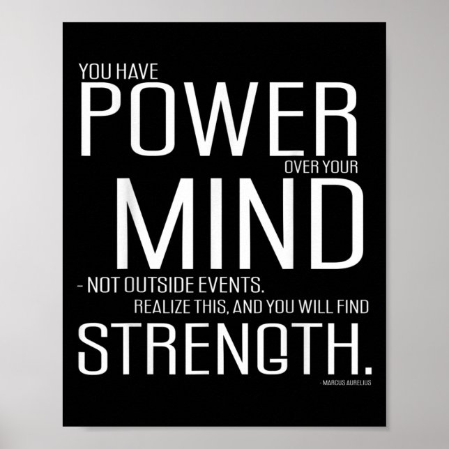 Power Over Your Mind Marcus Aurelius Stoic Philoso Poster (Front)