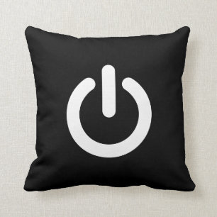 Power Pictogram Throw Pillow