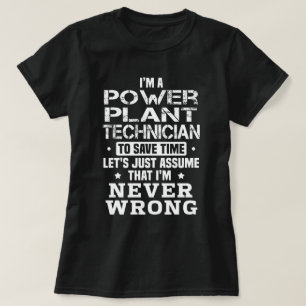 Power Plant Technician T-Shirt