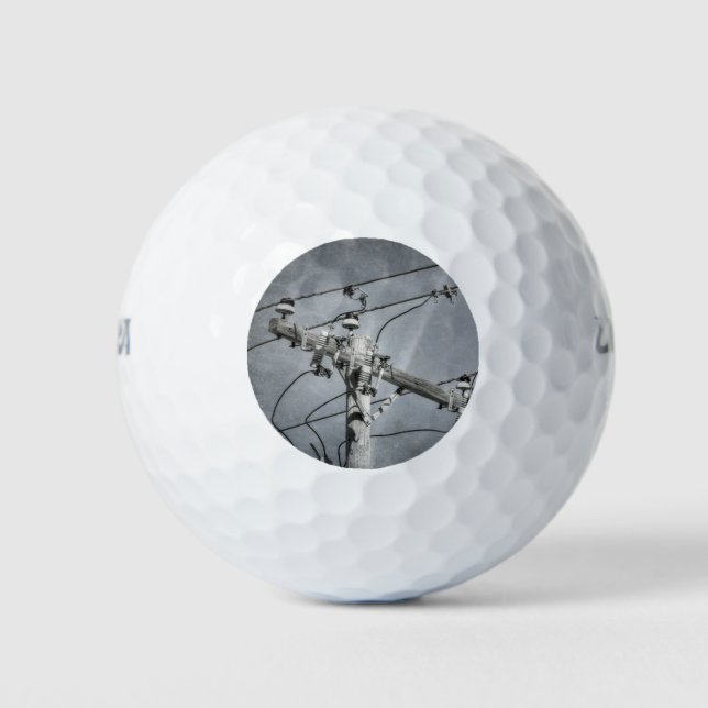 Power Pole Crossarm Golf Balls (Front)