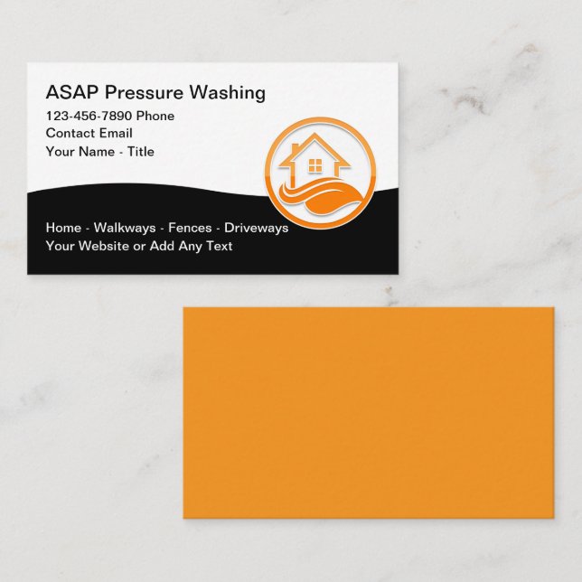 Power Pressure Washing Business Card (Front/Back)