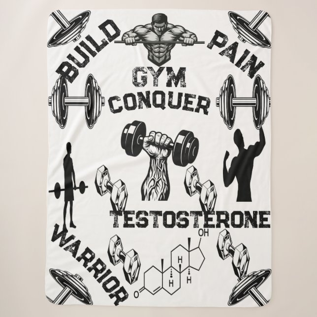 Power Recovery Blanket  Dumbbell Hand Design  (Front)