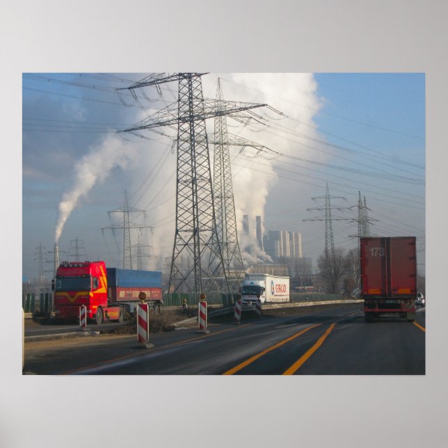 Power Station Pollution 6 Poster (Front)