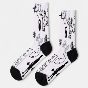 Power Step Gym Socks Muscle Grip Art Bodybuildig