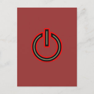 Power Symbol Postcard