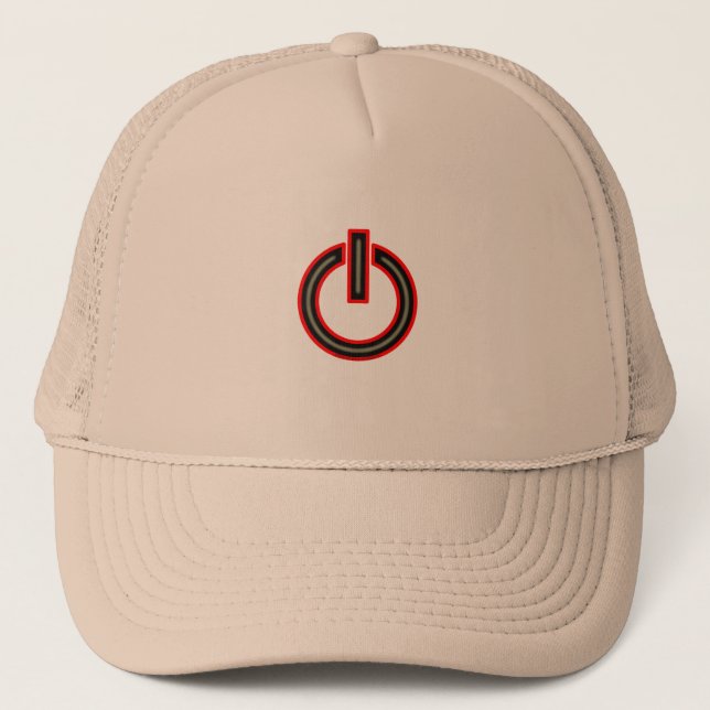 Power Symbol Trucker Hat (Front)