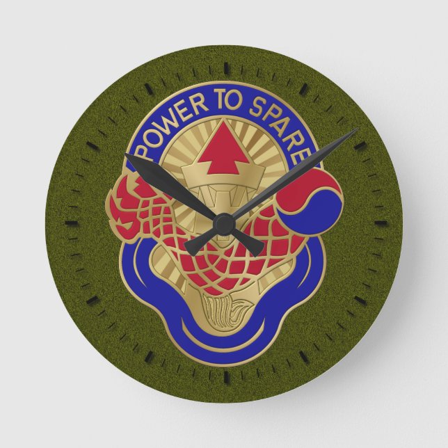 Power to Spare Round Clock (Front)