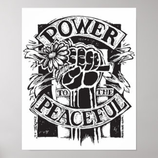 Power To The Peaceful Poster