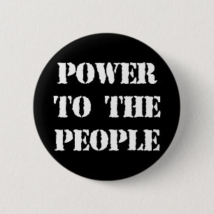 Power to the People 6 Cm Round Badge