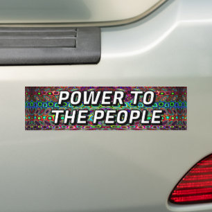 POWER TO THE PEOPLE BUMPER STICKER