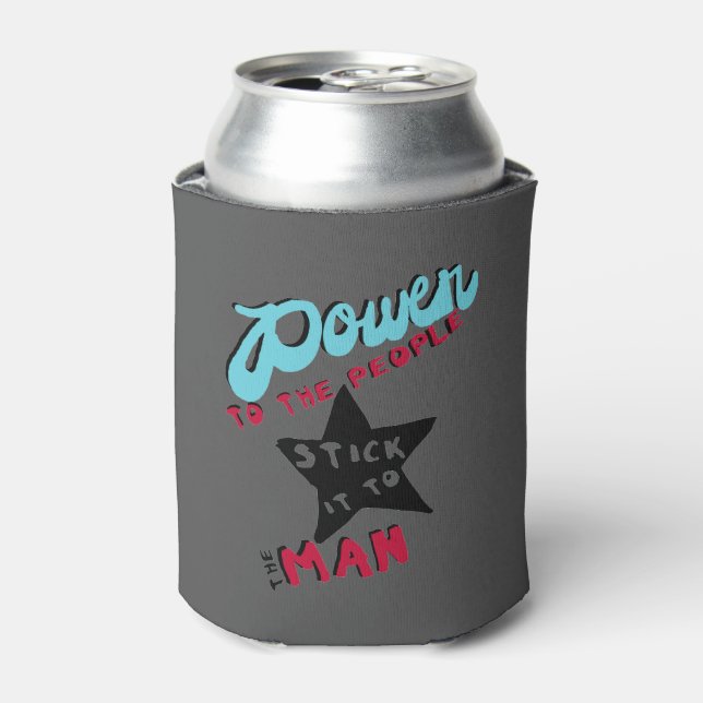 Power To The People Can Cooler (Can Front)
