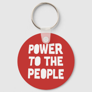 Power To The People Key Ring