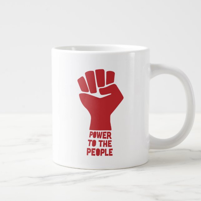 Power to the People Large Coffee Mug (Right)