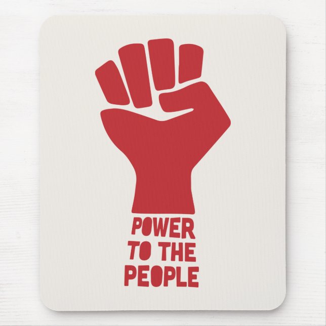 Power to the People Mouse Pad (Front)