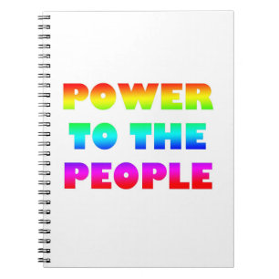 Power to the People Spiral Notebook