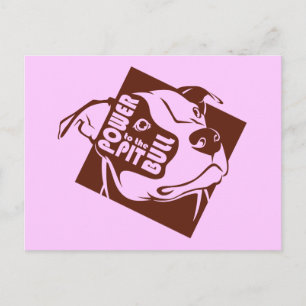 Power to the Pit Bull Postcard