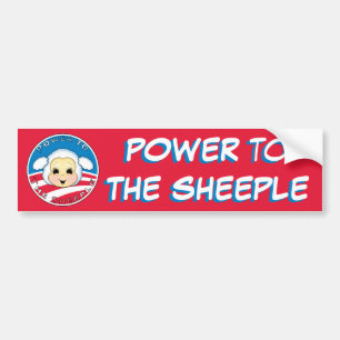 Power to The Sheeple (Obama) Bumper Sticker