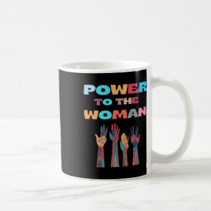 Power To The Woman Sticker Coffee Mug
