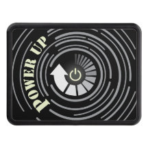 Power Up digital circle and power button