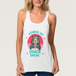 Power Up Snack Break Sabertooth Tiger Singlet