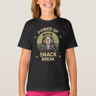 Power Up Snack Break Sabertooth Tiger T-Shirt