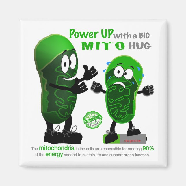 Power Up with a BIG MITO Hug Magnet (Front)