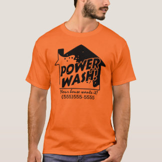 Power Wash business promotional t shirt
