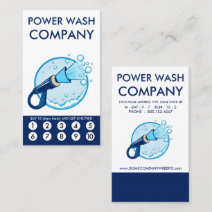 Power Wash Loyalty Punch Card