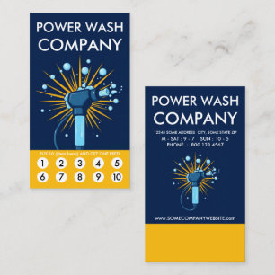 Power Wash Loyalty Punch Card