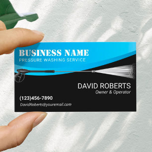Power Wash Pressure Washing Professional Cleaning Business Card