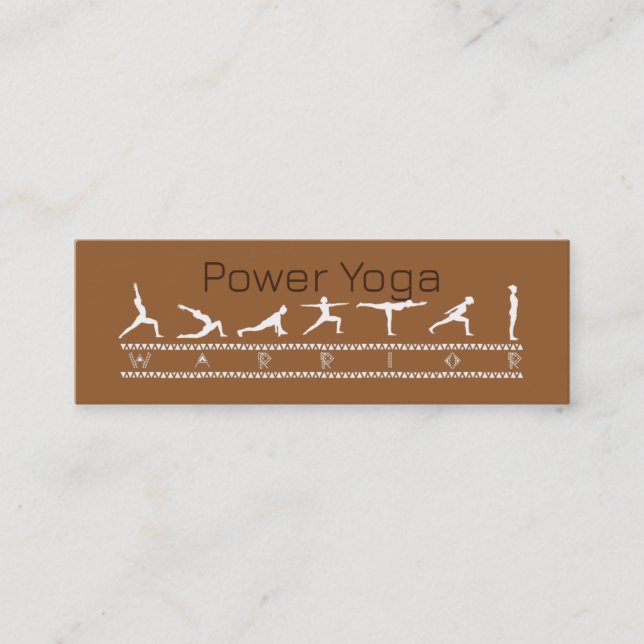 Power Yoga Business Card (Front)