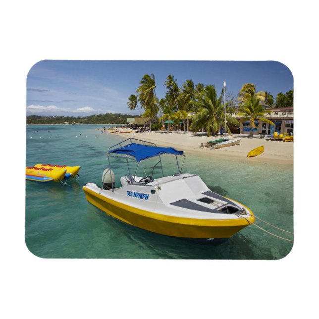 Powerboat and banana boat magnet (Horizontal)