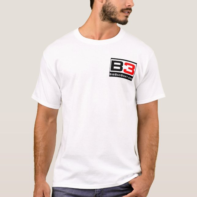 Powerboat T (White) T-Shirt (Front)