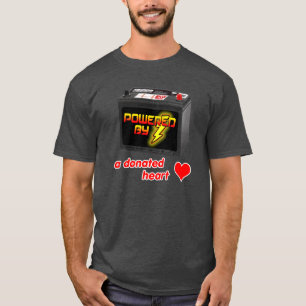 Powered by a donated heart t-shirt