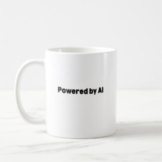 Powered by AI Mug – AI-Themed Gift for Techies 