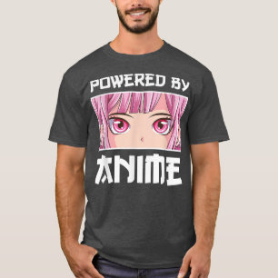 Powered by Anime Japanese Aesthetic Kawaii Anime G T-Shirt