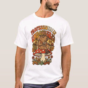 Powered By Anxiety & Coffee Funny Opossum T-Shirt