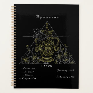 'Powered by Aquarius'  Planner