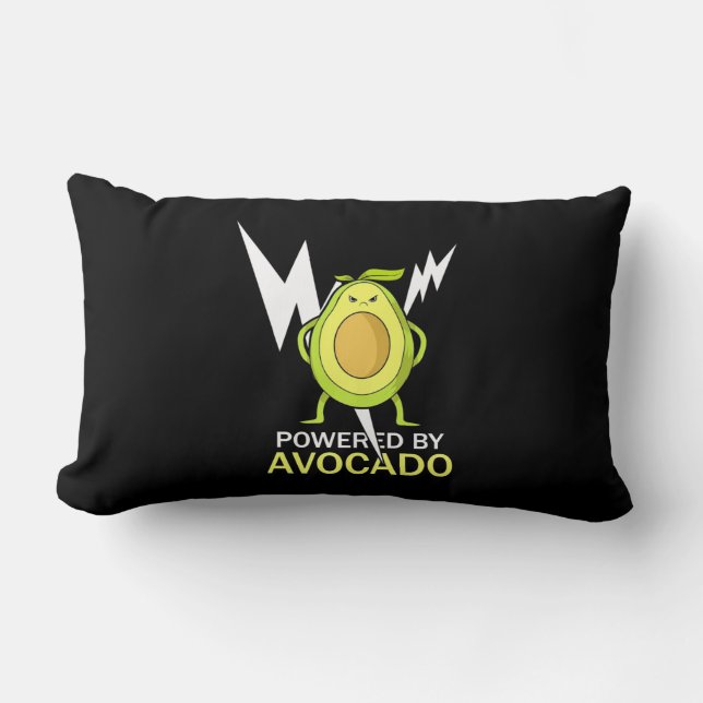 Powered By Avocado Lumbar Cushion (Front)