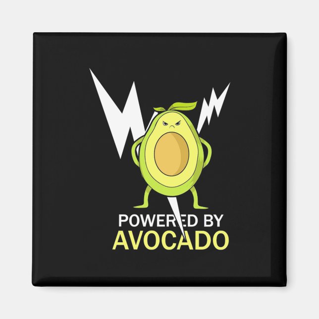 Powered By Avocado Magnet (Front)