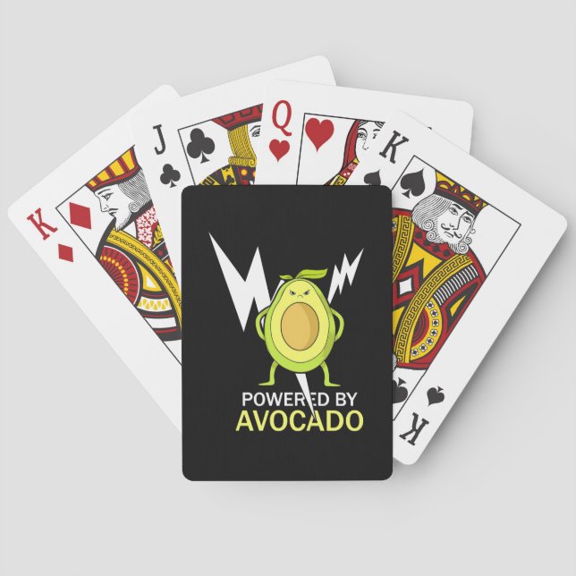 Powered By Avocado Playing Cards (Back)