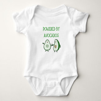 Powered by Avocados - Cool Vegan Baby Shirt
