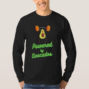 Powered By Avocados - Vegan Vegetarian Workout T-Shirt