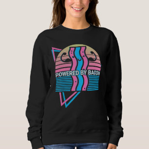 Powered By Bacon Powered By Bacon Retro Sweatshirt