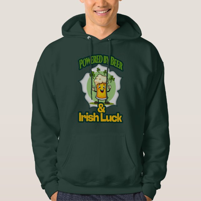 Powered by Beer St Patrick’s Day Shirt – Moletons (Front)