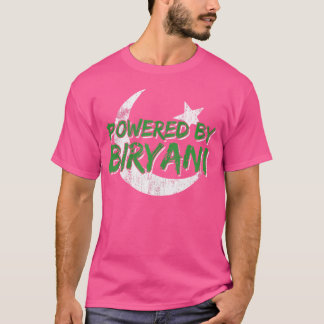 Powered By Biryani Pakistan Flag Pakistani Cricket T-Shirt